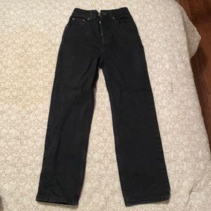 straight black leg jeans from ZARA